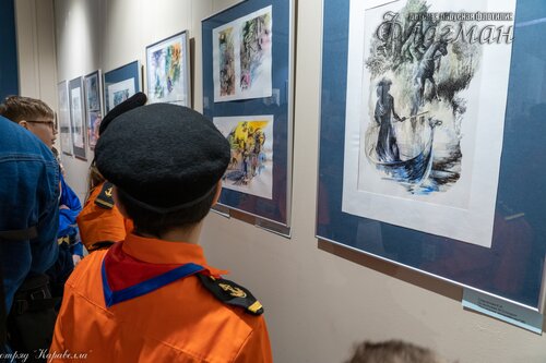 Открытие выставки работ  художника-иллюстратора Евгении Ивановны Стерлиговой _DSC8024